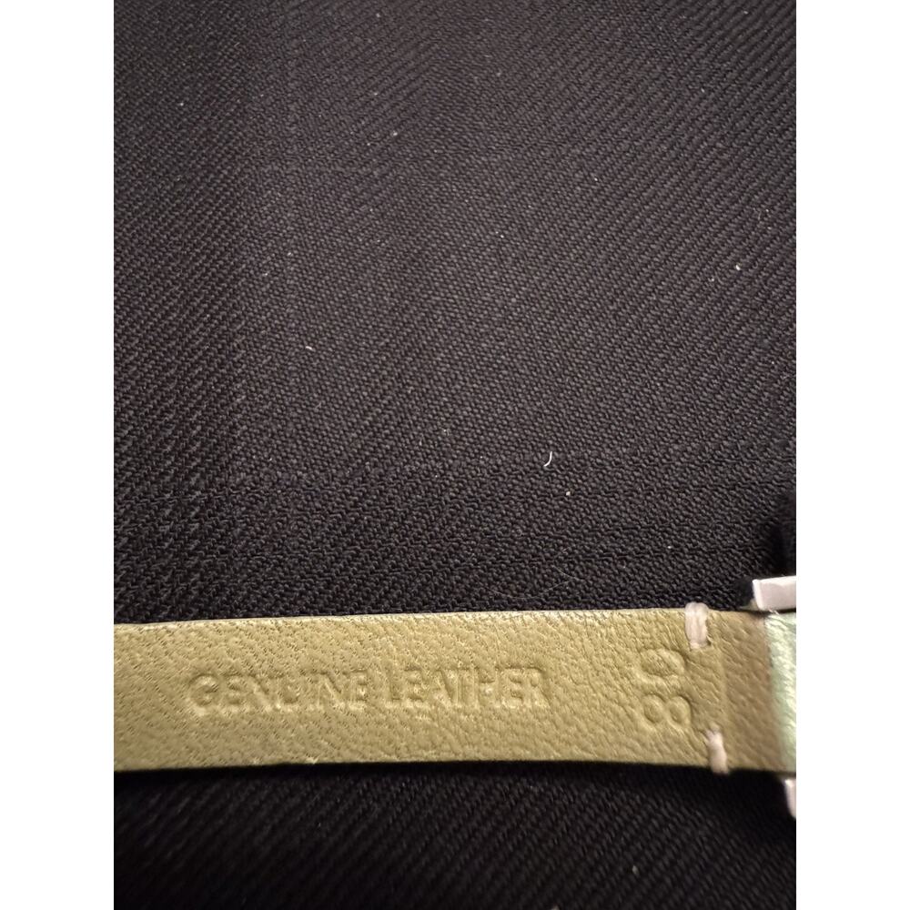 Coach women's square watch with mint face and leather strap - Picture 6 of 7
